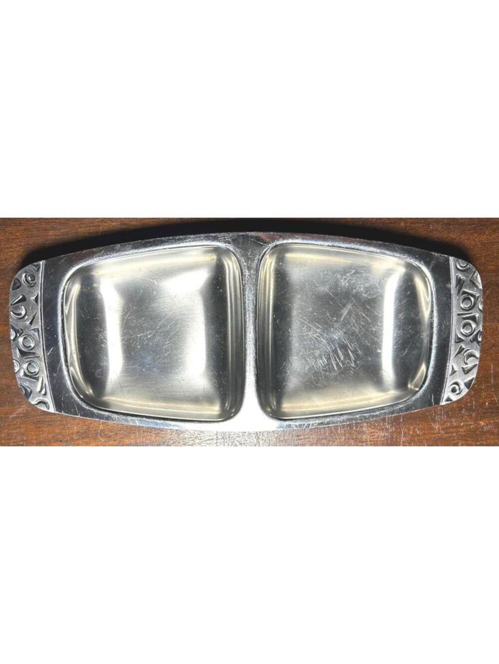 Vintage Stainless Divided Relish Tray, Navahoe Design by Alessi Italy